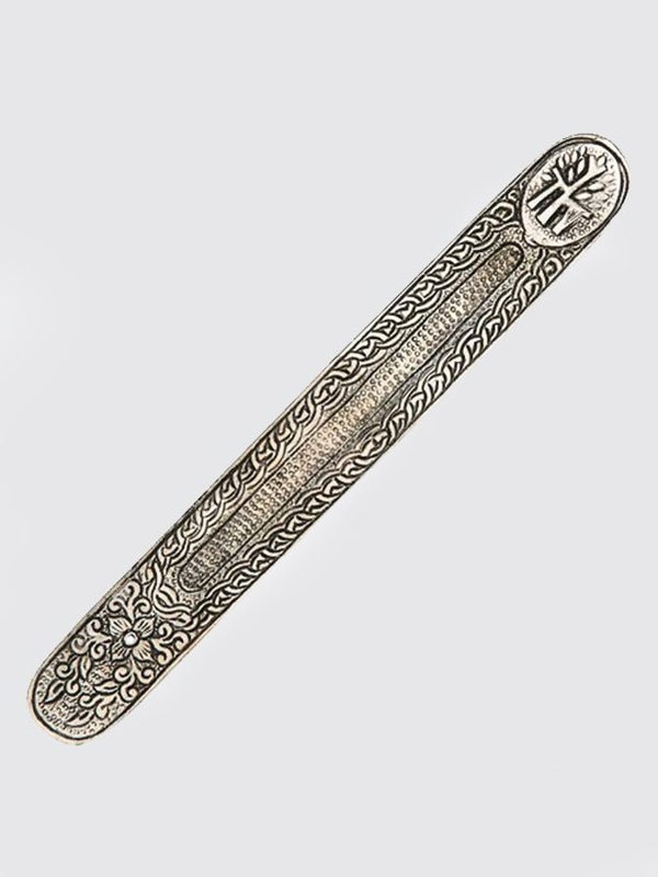 Namaste Metal Embossed Incense Holder - Yoga Studio Store