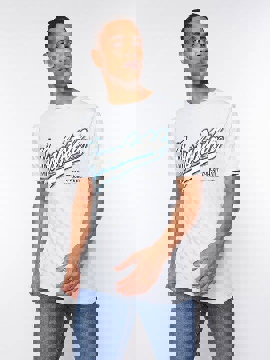 Crosshatch Cronstand T-Shirt Light Blue