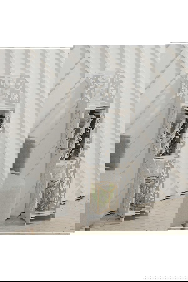 Living and Home 3 Layers Rustic Storage Display Shelving Unit