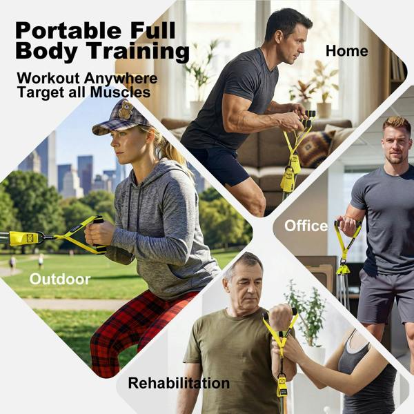 Centra Resistance Bands Set with Handle Latex Home Crossfit Yoga Tube Strength Training
