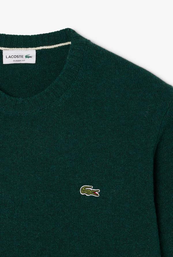 Lacoste Carded Wool Crew Neck Sweater