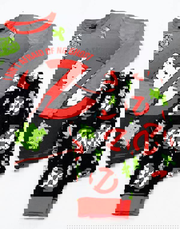 Ghostbusters Boys Multicoloured Logo Long Sleeve Long Leg Pyjama Set [dis]