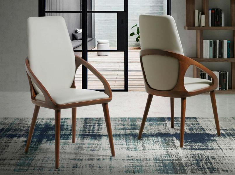 Angel Cerdá Cream Leatherette Chair 4066