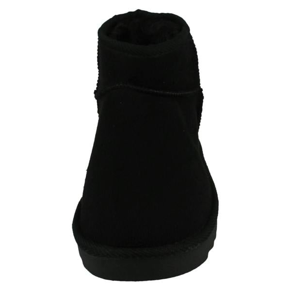 Spot On Ladies Spot On Chunky Sole Wide Fit Casual Ankle Boots F4462