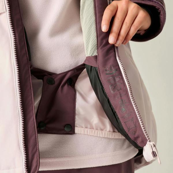 Dare 2B Childrens/Kids Wing It Ski Jacket - Huckleberry/Pink Haze - 