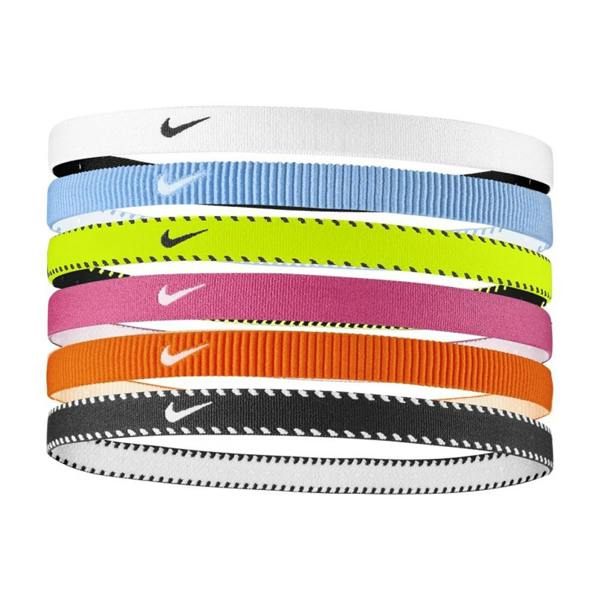 Nike Flex Classic Headband (Pack of 6) - Multicoloured Fluorescent - 