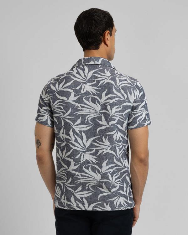 Steel & Jelly Oval - Leaf Jacquard Short Sleeve Shirt