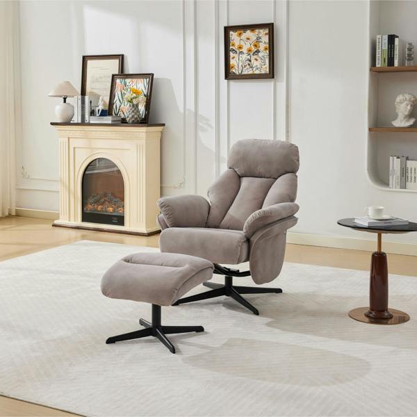 Portobello Swivel Chair with Footstool