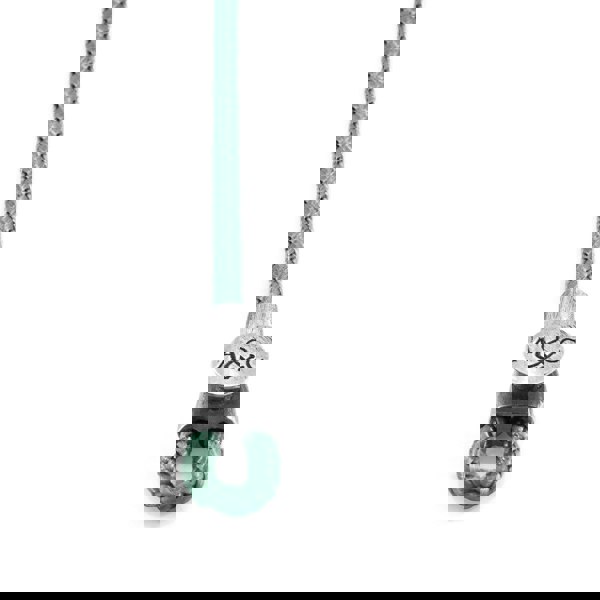 Anchor & Crew Mint Green Dundee Silver and Rope Bracelet