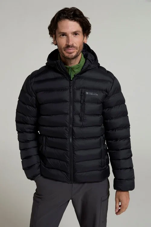 Mountain Warehouse Mens Link Padded Jacket - Jet Black