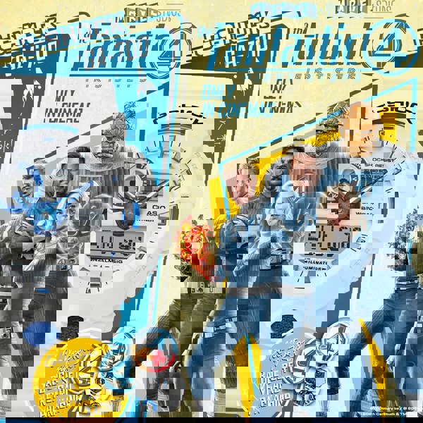 Casio Mens G-Shock Marvel Studios Fantastic Four White & Blue Dial Dual Display Watch GA-700HDS-7AER