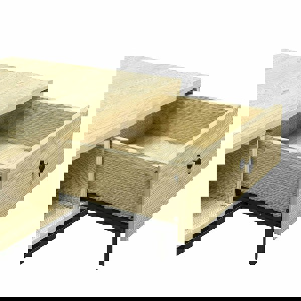 Dorel Home Tamlin Coffee Table with 1 Drawer Linseed Oak