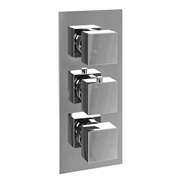 Flode Sala | SQ Style 3 Function Concealed Valve Shower Kit | Chrome