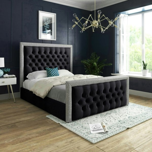 DS Living Cheltenham Bed - Kingsize - 5ft - Black