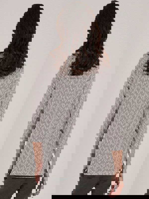 TIGI-Wear Chevron Zip Front Top