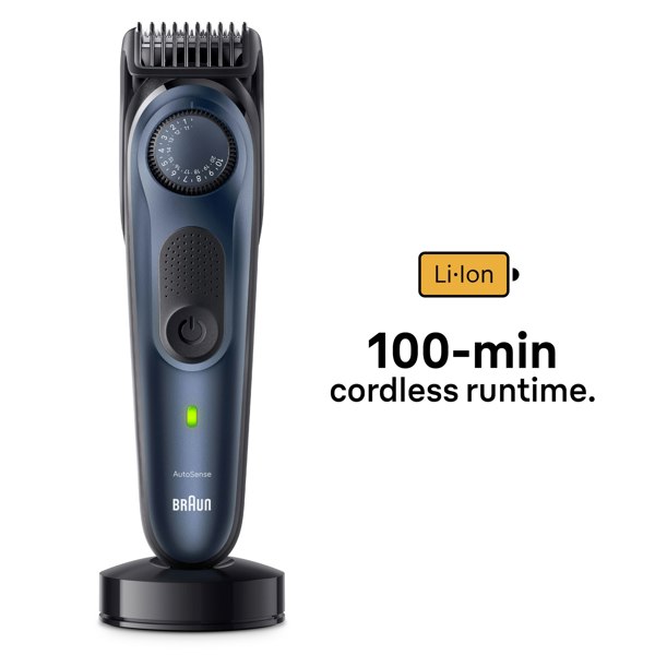 Braun Beard Trimmer Series 7 BT7421, Trimmer With Barber Tools And 100-min Runtime