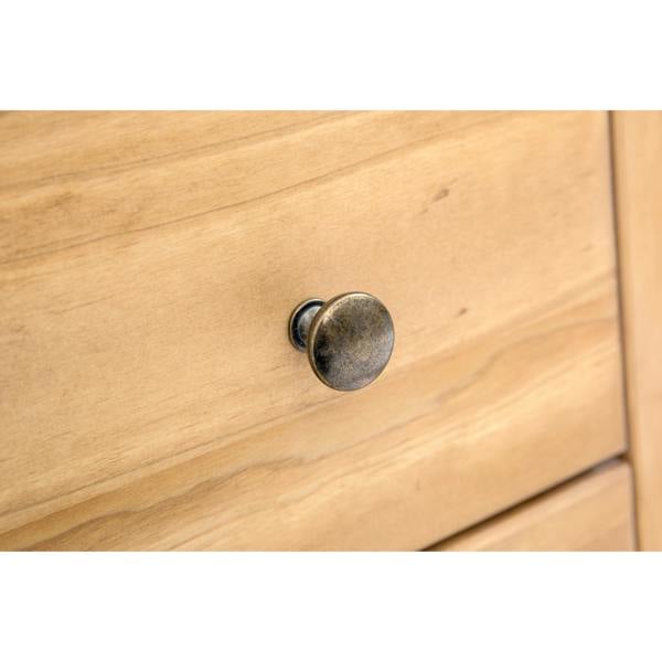Cabinet Bits Lucca 6 Drawer Chest of Drawers Brass Knob