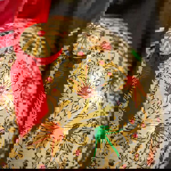 Large Handmade Bonbonnière filled with Dark Chocolate Coated Ginger, Palm Oil Free, 260g