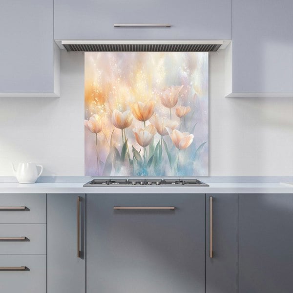 Warren Reed Tulips Glass Kitchen Splashback - 00028