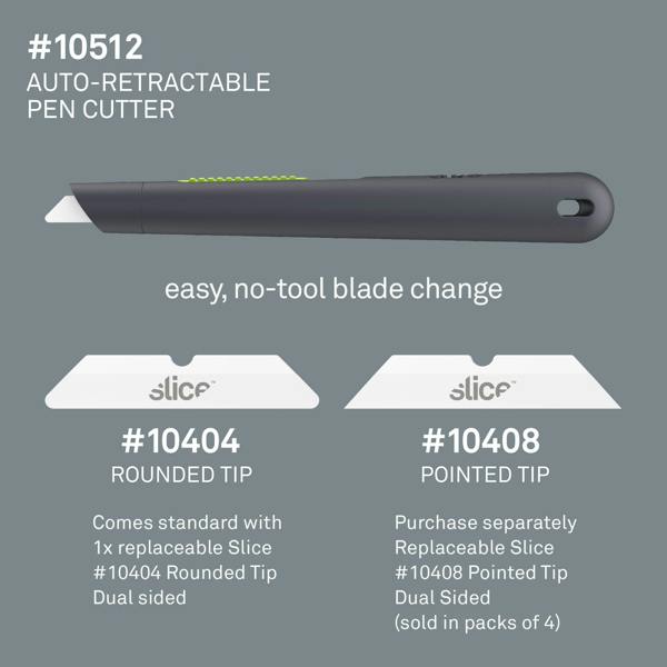 Slice Auto-Retractable Pen Cutter Compatible Blades - DaltonSafety