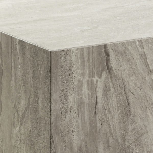 Furniture To Go Dice Square Coffee Table in Grey Marble 90x90x42cm