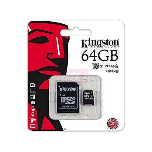 Kingston 64GB Micro SD SDXC Card Class 10 & for Samsung Galaxy Tab 2, 3, and 4