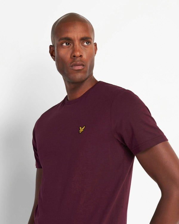 Lyle & Scott Plain T-Shirt - Burgundy