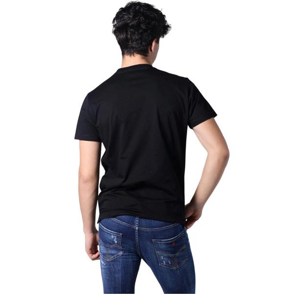 DSQUARED2 Cigarette Fit College Black  T-Shirt XS
