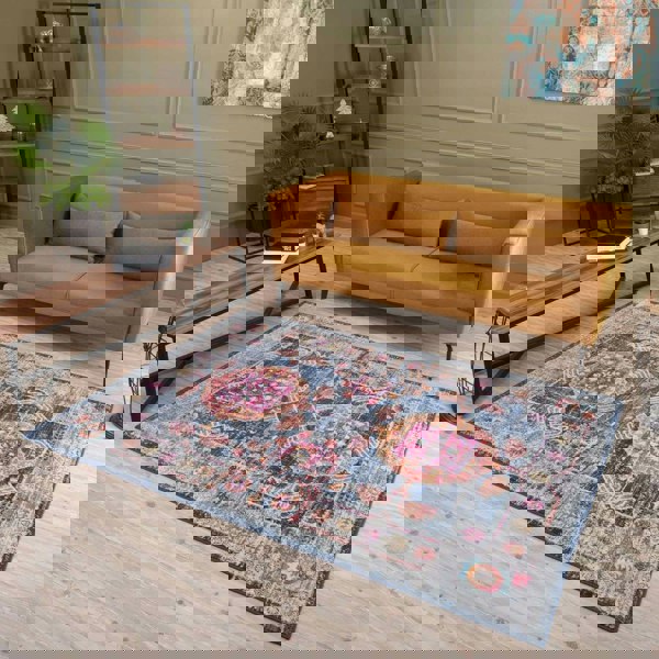 Living Room Rug Vintage in Multicolour