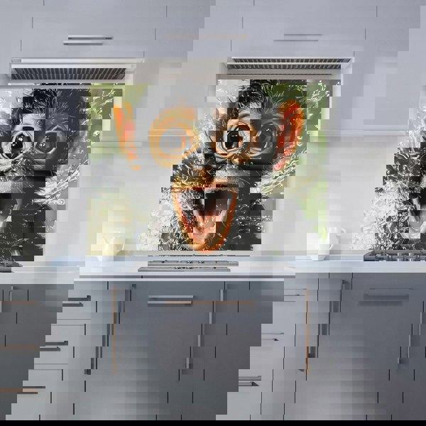 Warren Reed - Designer Excited Monkey in the Water Kitchen Splashback