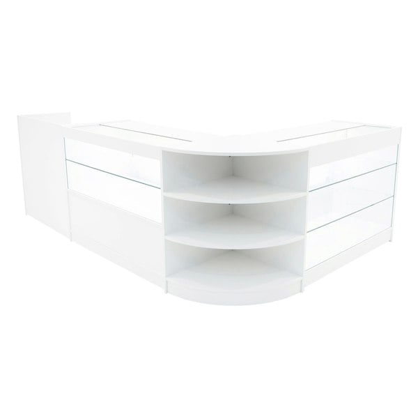 Monstershop Theia LED Shop Counter Set K1200, C1200, TB60 & LM60 - White