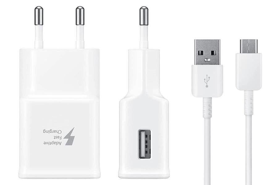 Samsung 15W EU Mains Charger White with A to C Cable - EP-TA20EWECGWW