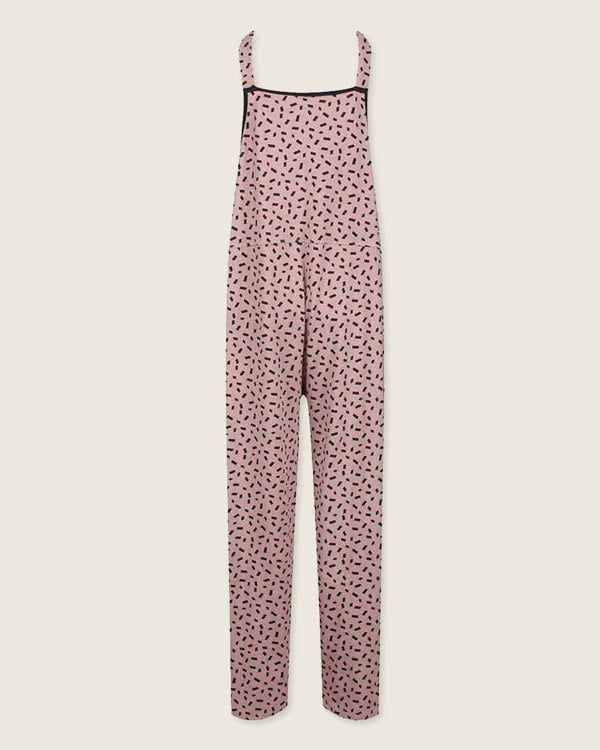 Lila Pink Confetti Print Dungarees- image 5