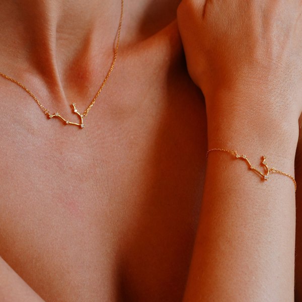 Gold Trip Gemini Zodiac Constellation Bracelet