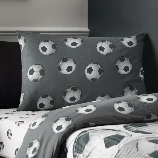 Football Grey Duvet Cover Set