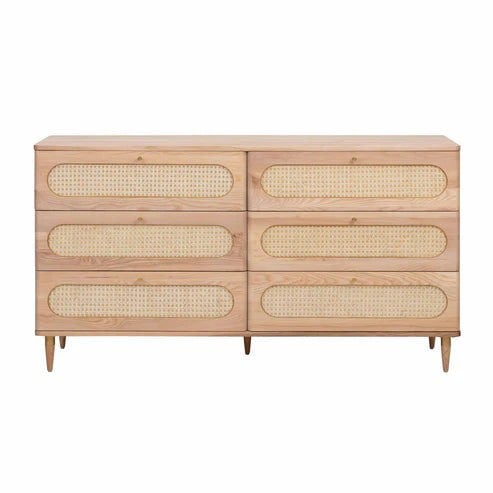 Furniture Edit Carmen Cane 6 Drawer Dresser