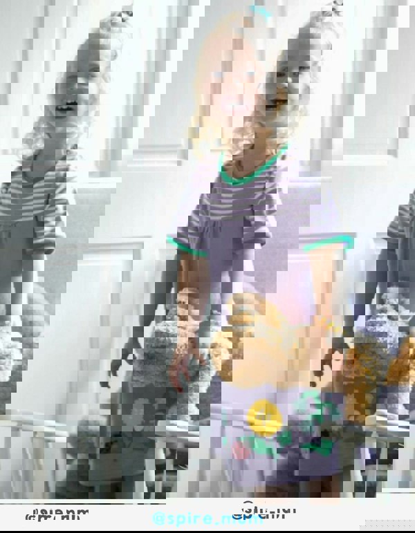 Organic Spring Applique Dress - Toby Tiger UK Retail