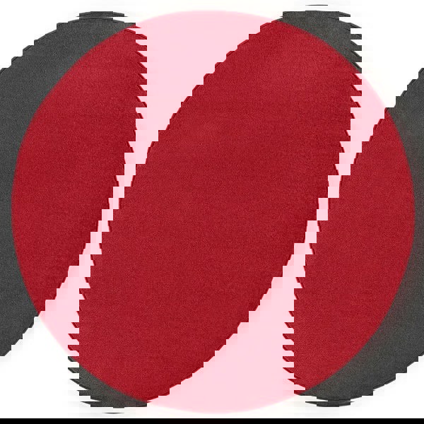 Modern Plain Red Rug – Soft Short Pile