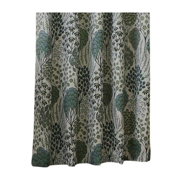 Wylder Ophelia Jacquard Floral Eyelet Curtains - Thyme/Mineral - 