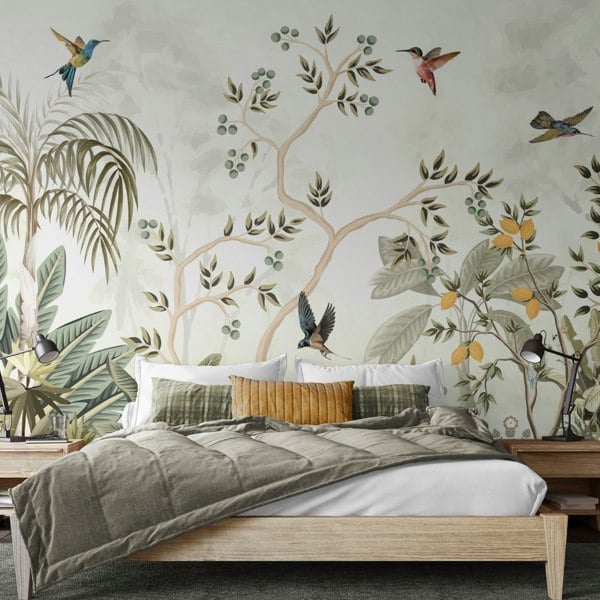 Origin Murals Lemon Tree Forest - Natural Sage