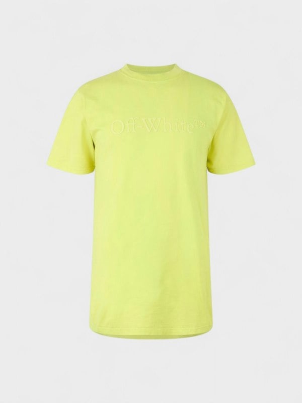 Off - White Laundry T-Shirt Yellow Fluo - Supplied FashionOff - White