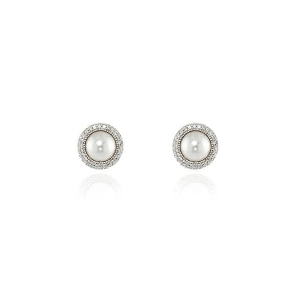 Cachet London Peigi Pearl Silver Earrings