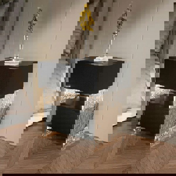 Rit Concept Ibarra Bedside Table With Storage & Light Strip