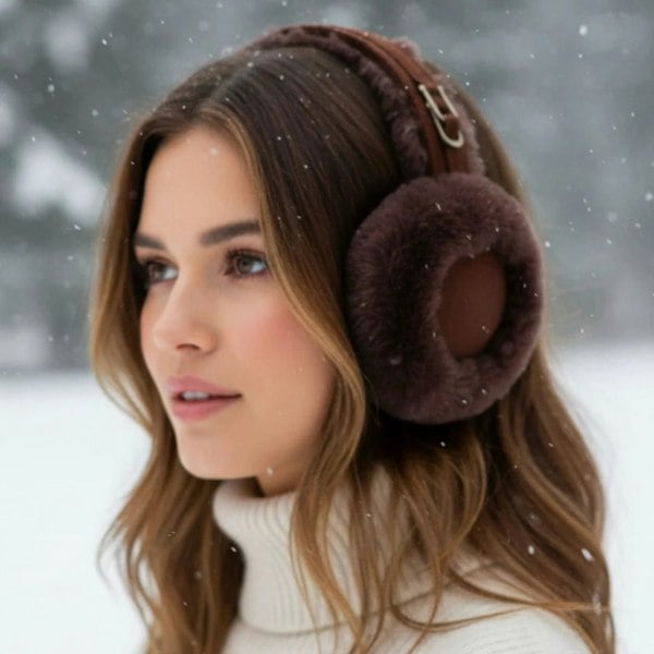 Leather Company Womens Sheepskin Shearling Winter Ear Muffs