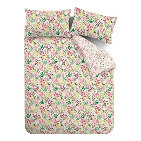 Catherine Lansfield Tilly Floral Pink Duvet Cover Set