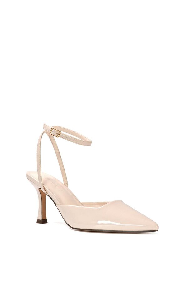 XY LONDON Pointed Toe Stiletto Heels With Ankle Strap
