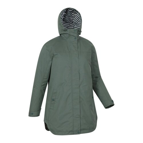 Mountain Warehouse Womens Riviera Padded Waterproof Jacket - Khaki Green - 20 UK - Khaki Green - 100% Polyester