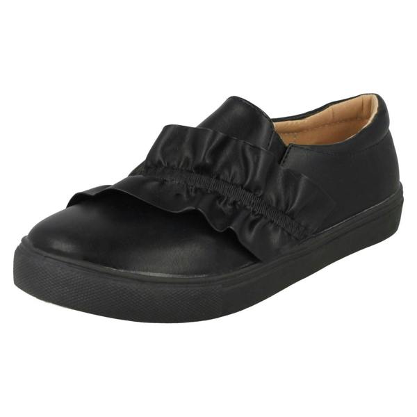 Spot On Girls Spot On Ruffle Vamp Flat Shoes