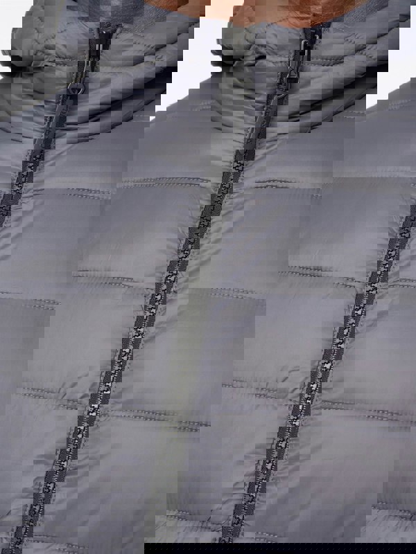 Crosshatch Gattering Jacket Charcoal
