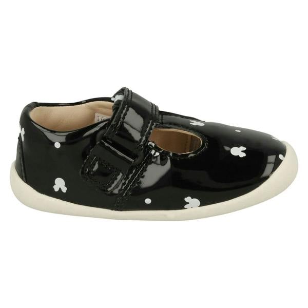 Clarks Girls Clarks Disney Detailed T-Bar Shoes Roamer Polka